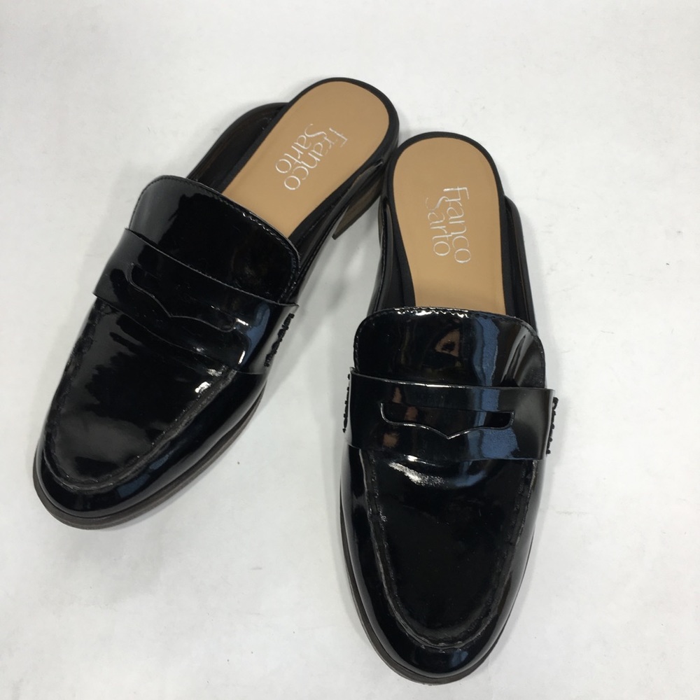Franco Sarto “Brylee” Black Slip on Mules